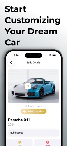 Actual CarStomize App Store screenshot