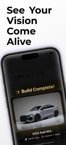 CarStomize App Store screenshot showing customization features